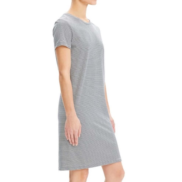 Theory Continuous Stripe T Shirt Dress Small NWT - Picture 3 of 5